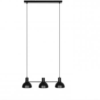 Lámpara colgante Lucande Mostrid, negra, 3 luces, diseño moderno, hecha de metal, adecuada para salón y comedor, con 3 bombillas tipo E27
