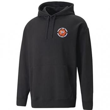Sudadera con capucha Puma Downtown Graphic Hoodie negra tamaño L