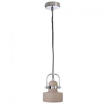 Lámpara colgante Pavonis de hormigón gris, LED E27 25W