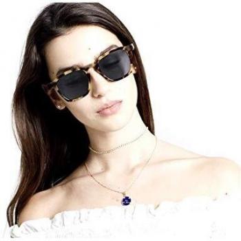 Retrosuperfuture V8F Unico Cheetah Col. Havana Unisex Square Sunglasses, Multicolor, Size: 50 MM