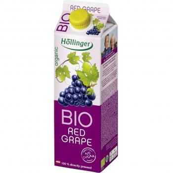 Höllinger Zumo de Uva Roja - Paquete de 12 x 1000 ml - Total: 12000 ml