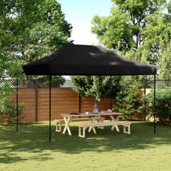 Tienda de fiesta plegable emergente negra 410x279x315 cm