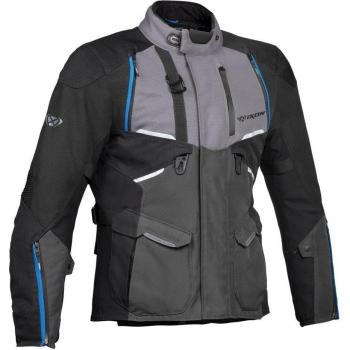 Ixon Eddas Chaqueta textil de motocicleta Gris-Negro-Azul (L)