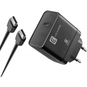Cargador Rápido Universal USB-C 45W con Cable de 100 cm - Negro