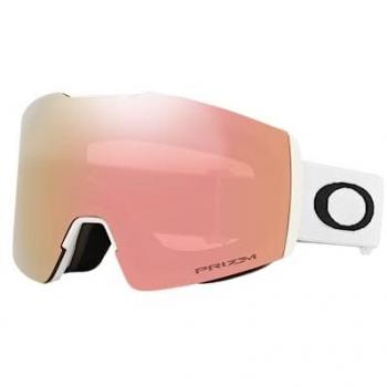 Oakley Fall Line M Matte White Ski Goggles with Prizm Rose Gold Iridium Lens