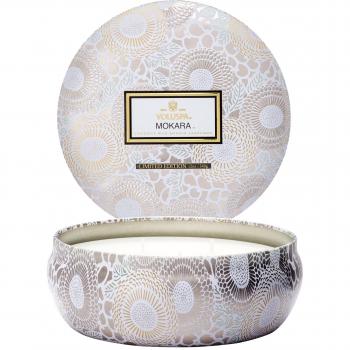 Mokara 3 Wick Decorative Tin Candle