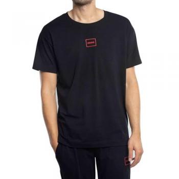 Camiseta de Manga Corta Hugo Laze Regular Fit Negra para Hombre - Talla XL