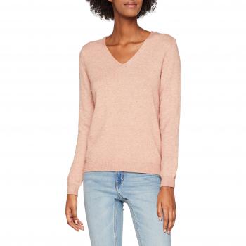 ONLY NOS Onlqueen V-Neck L/s Pullover Knt Noos, suéter para Mujer, Rosa