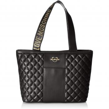 Love Moschino - Borsa Quilted Nappa Pu, Bolsos maletín Mujer, Negro