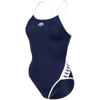 Arena Traje de Baño Super Fly Back Solid Femenino Azul Marino