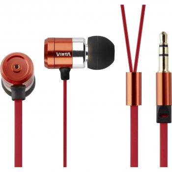 Vieta VHP-BU160RD - Auriculares de botón, color rojo