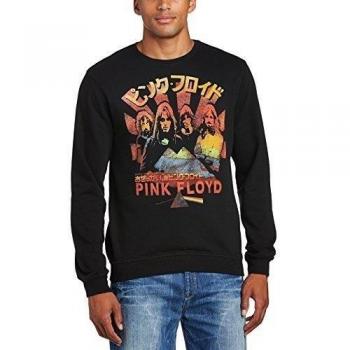 Fanpac - Sudadera de manga larga con cuello redondo para hombre, color negro, talla m
