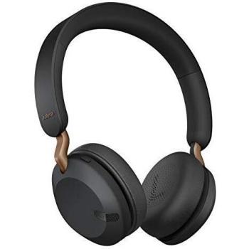 Jabra Elite 45h – Auriculares inalámbricos On-Ear compactos y Plegables – hasta 50 Horas de batería – tecnología de Llamadas a Dos micrófonos – Negro Cobre