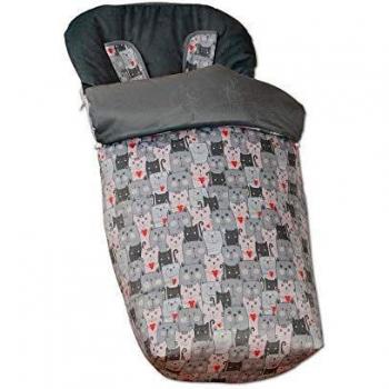 Babyline 2000662 - Saco para Silla de Paseo, Unisex, Color Gatitos