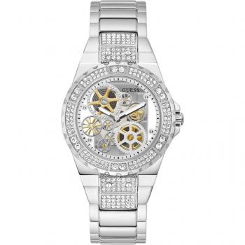 Guess Reveal GW0302L1 Ladies Watch - Reloj de mujer con diseño elegante y correa plateada