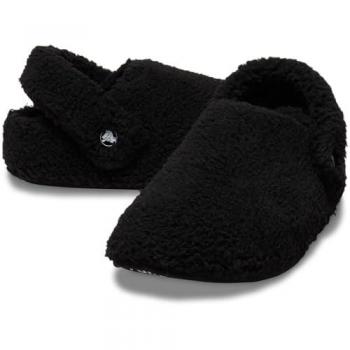 Crocs Classic Cozzzy Slipper Black - Men's Sandals & Slides Size 45-46