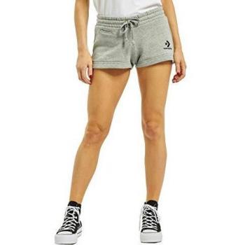 Converse Star Chevron EMB Short VGH - Pantalón Corto, Mujer, Gris