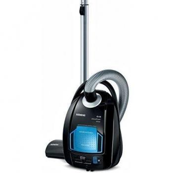 Siemens VSQ4G332 Aspirador, 650 W, 5 litros, 69 Decibelios, Negro y Azul