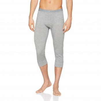 Odlo Suw Bottom 3/4 Natural Pantalón Pirata, Hombre, Gris