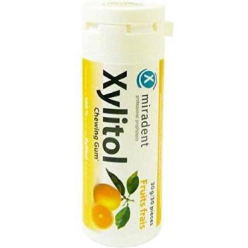 Miradent xylitol chewing gum fruit frais 30g - 2