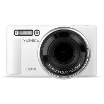 Yashica City 100 White Compact Digital Camera - 13MP, 4x Zoom, 72MP Video