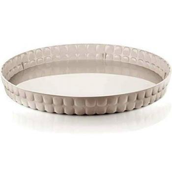 Bandeja Redonda Tiffany Blanca Lechosa de 35,6 cm