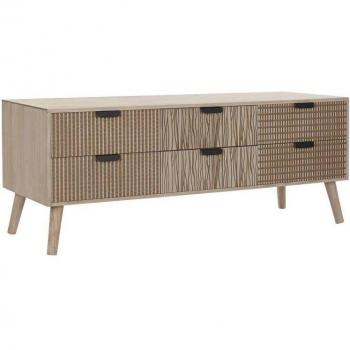 Mueble de TV DKD Home Decor Abeto Marrón Madera MDF 120 x 40 x 47 cm