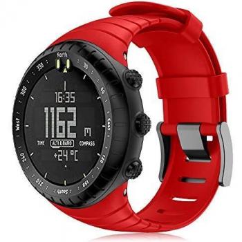 Yaspark Suunto Core Correa, Silicona Suave Bandas Repuesto Accesorio Deportiva Pulsera para Suunto Core Smart Watch