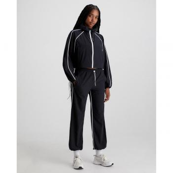 Calvin Klein - Pantalones Parachute holgados Woven negro mujer - L