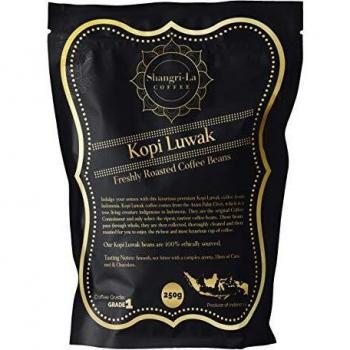 Shangri-La Coffee - Molidos De Café Kopi Luwak Salvaje - 250 Gramos