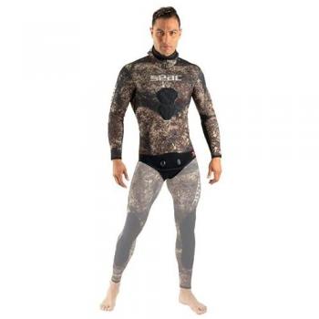 Chaqueta de Pesca Submarina Seacsub Ghost 5 mm Marrón Hombre S