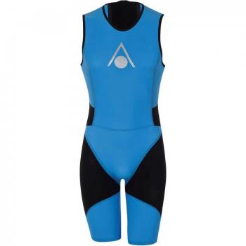 Aqua Sphere Phantom Speed 3 Wetsuit Blue, Size ML - Traje de neopreno, color azul, tamaño medio grande (ML), diseño aerodinámico para velocidad en el agua, material flexible y ligero, costuras selladas