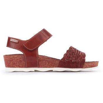 Pikolinos sandalia plana de piel Mahon W9E-0910 para mujer y sandalias cuña de piel Mahon W9E