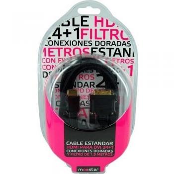 Mooster 8435353707191 - Cable hdmi dvi24+1 1.3a 1.8metros