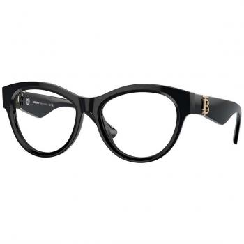 Burberry BE2404F Asian Fit 3001 Women’s Eyeglasses Black Size 53 (Frame Only) - Blue Light Block Available