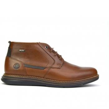 Botines de hombre de piel con cordones estilo clásico y elegante