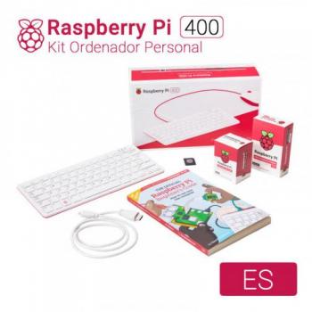 Kit Completo Raspberry Pi 400 - Ordenador Personal Compacto 64 Bits, Wifi Dual-Band, HDMI 4K, 4GB RAM