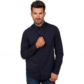 Timberland Long Sleeve Stretch Poplin Shirt for Men in Dark Blue, Size: S