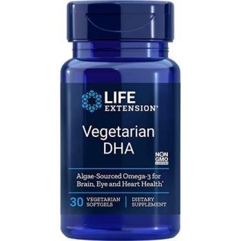 Life Extension Vegetarian DHA 30 Softgels (Omega-3 Algal Oil)