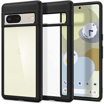 Funda Ultra Hybrid Transparente y Negra para Google Pixel 7