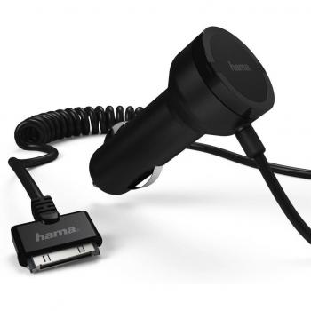 HAMA - Cargador de coche 12/24V para Apple iPhone 3G/3Gs/4/4S ,iPod, ipod Touch