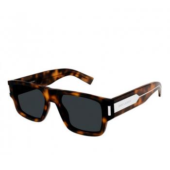 Saint Laurent SL 659 Havana Black Sunglasses, Brown, Female, Size: 55 MM Square Frame, Unisex