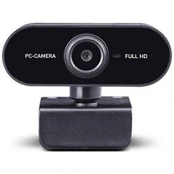 Midland W199 Webcam 1080P - Webcam, resolución 1080P, enfoque automático, micrófono integrado, compatible con Windows y Mac, diseño compacto y portátil