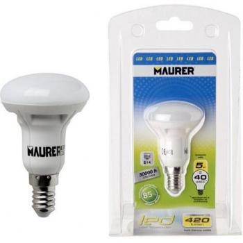 MAURER Bombilla led refractaria, lúmenes 425 E14, Blanco