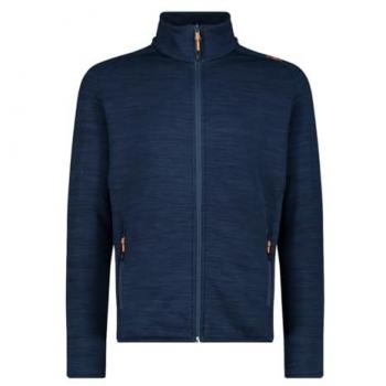 CMP Men's Fleece Jacket - Blue Steel Melange - Size 56