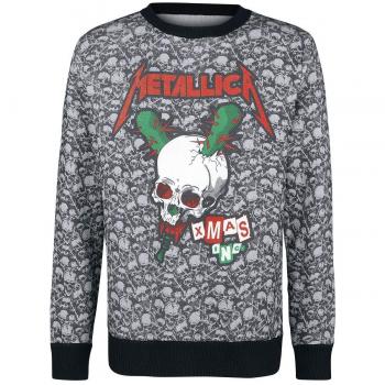 Metallica Holiday Sweater 2018 Christmas Jumper Gris XXL
