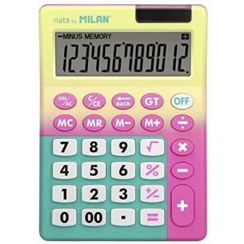 Calculadora Milan Sunset 12 Dígitos Amarillo/Rosa en Blíster