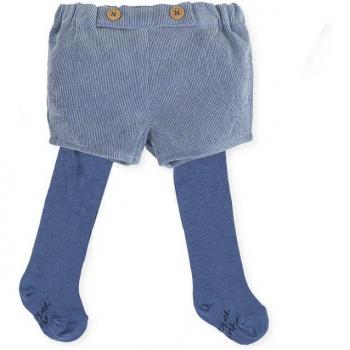 Cubrepañal de bebé niño en azul con leotardos a juego Tutto Piccolo