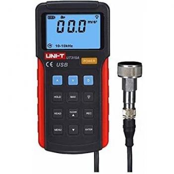 UNI-T UT315A Probador de Vibraciones, 0.1-199.9m/s² Aceleración, 0.1-19.99mm/s Velocidad, 1-1.999mm
