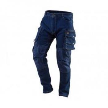 Pantalón de Trabajo Denim con Rodillas Reforzadas, Talla S/48